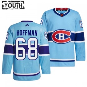 Dresovi Montreal Canadiens Mike Hoffman 68 Adidas 2022-23 Reverse Retro 2.0 Plava Authentic - Dječji